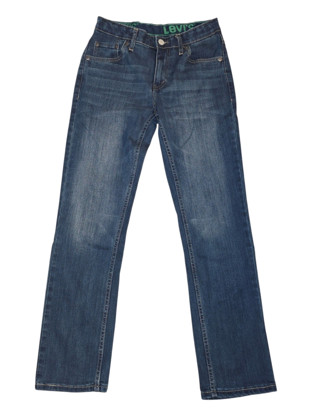 Levi's Boys 511 Blue Straight-Leg Jeans, 14 Reg